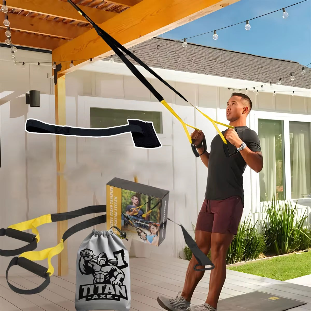 Sistema de Treino Suspenso (Tipo TRX)